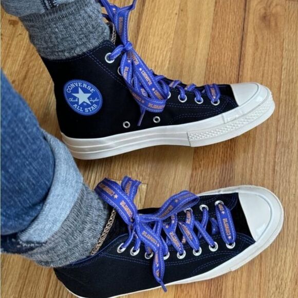 BRAND NEW CONVERSE CHUCK 70 RIBBON LACES KADIN SIYAH SNEAKER - Picture 13 of 16